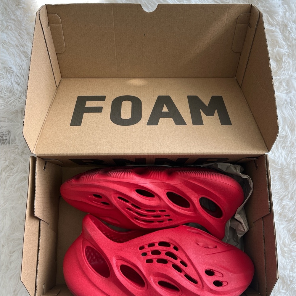 Yeezy Red Foam Sneakers